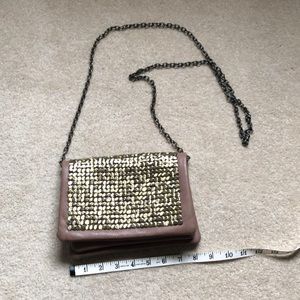 Dark Taupe w/ Gold Detailing Crossbody